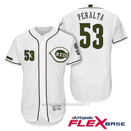 Maglia Baseball Uomo Cincinnati Reds 53 Wandy Peralta 2018 Alterner Autentico Flex Base